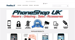 Desktop Screenshot of phoneshopuk.biz